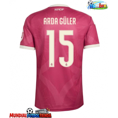 Camiseta Real Madrid Arda Guler #15 Tercera Equipación Replica 2026-27 mangas cortas